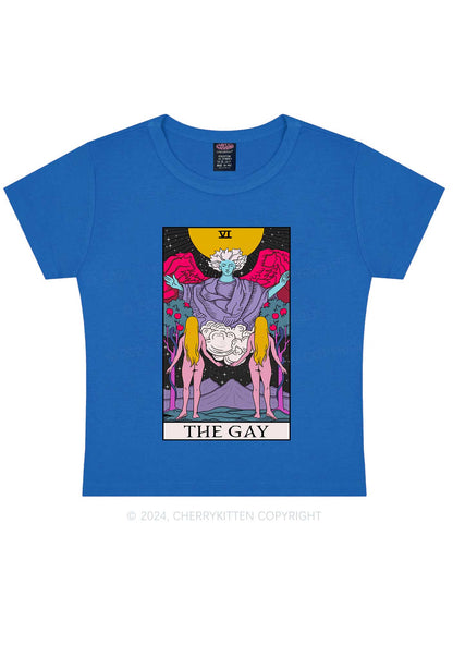 The Gay Witch Y2K Baby Tee Cherrykitten