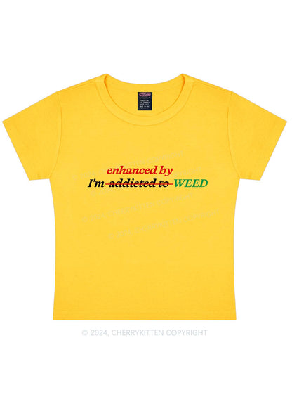 Enhanced By Wxxd Y2K Baby Tee Cherrykitten