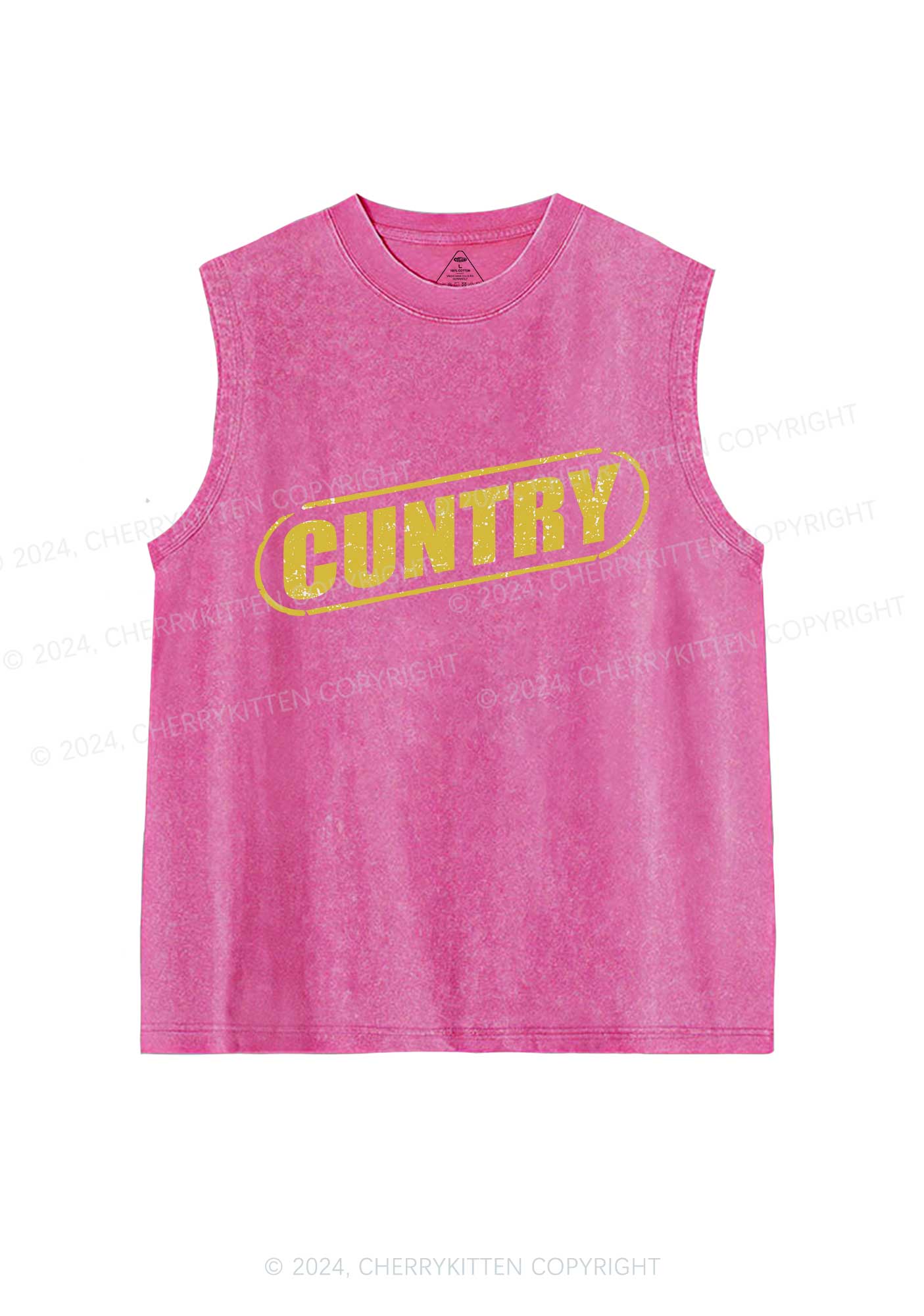 Cuntry Y2K Washed Tank Cherrykitten