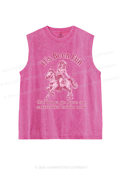 Cowgirl Existential Crisis Y2K Washed Tank Cherrykitten