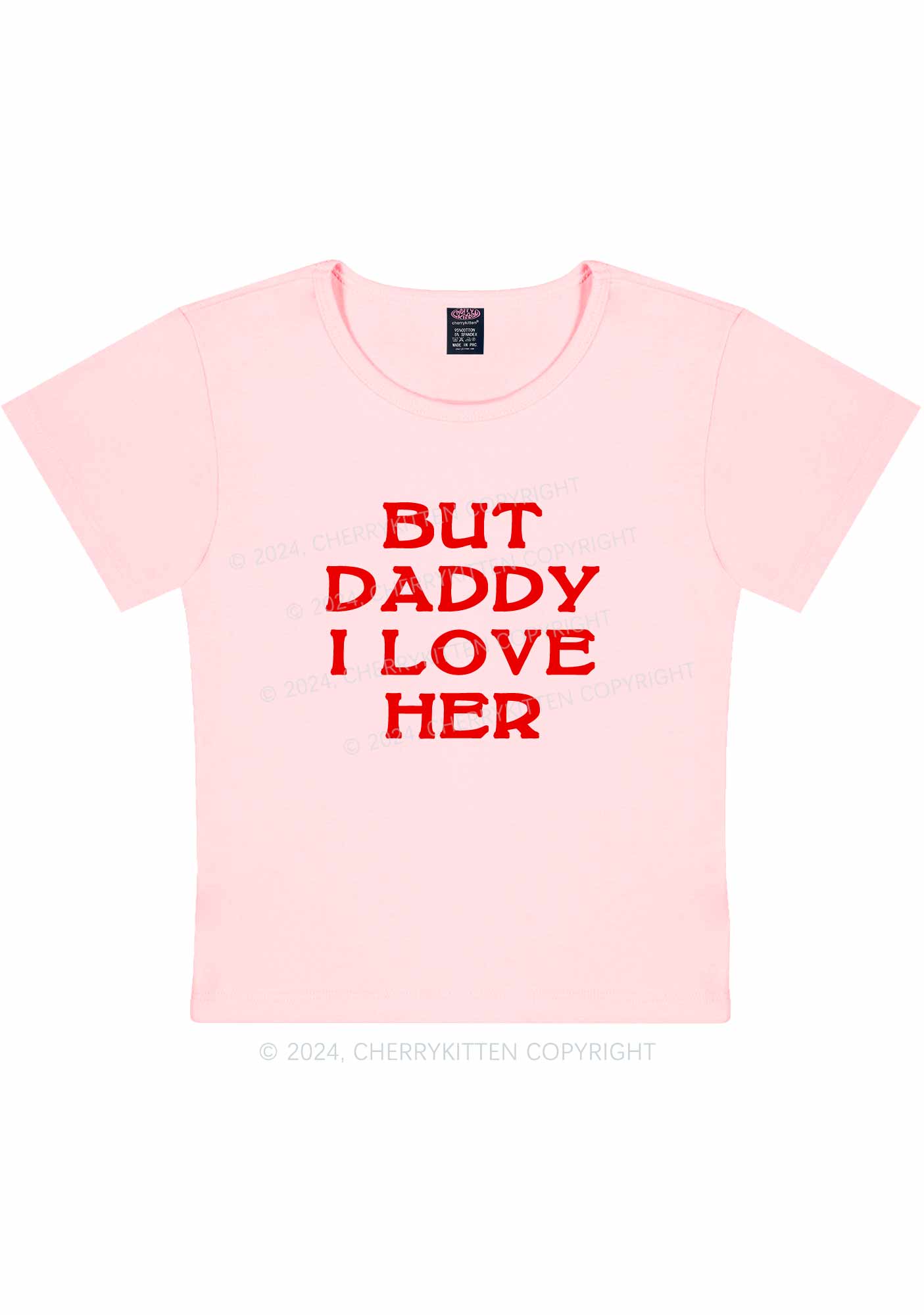 But Daddy I Love Her Y2K Baby Tee Cherrykitten