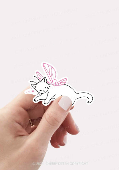 Fairy Cat 1Pc Y2K Sticker Cherrykitten