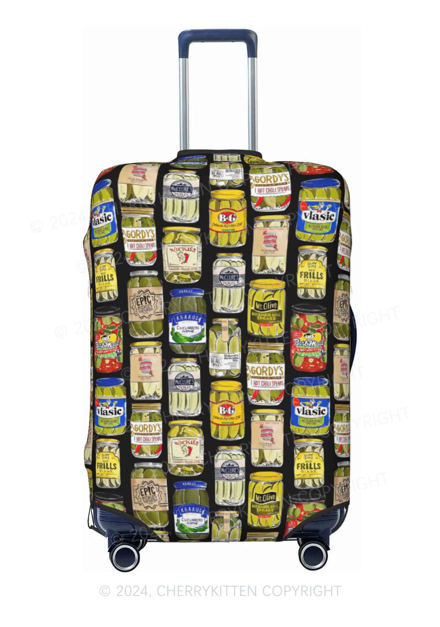 Black Pickles Y2K Luggage Cover Cherrykitten