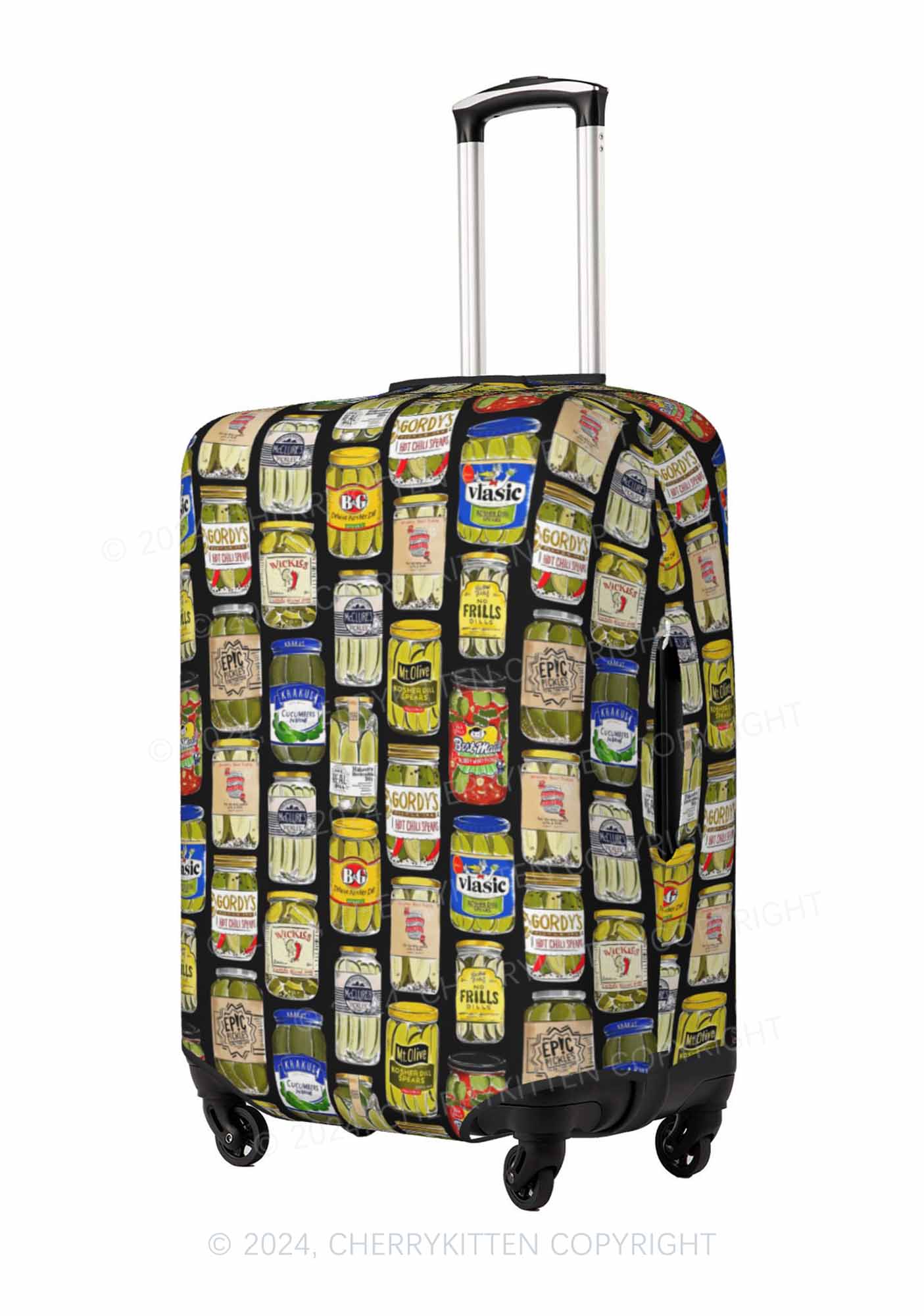 Black Pickles Y2K Luggage Cover Cherrykitten