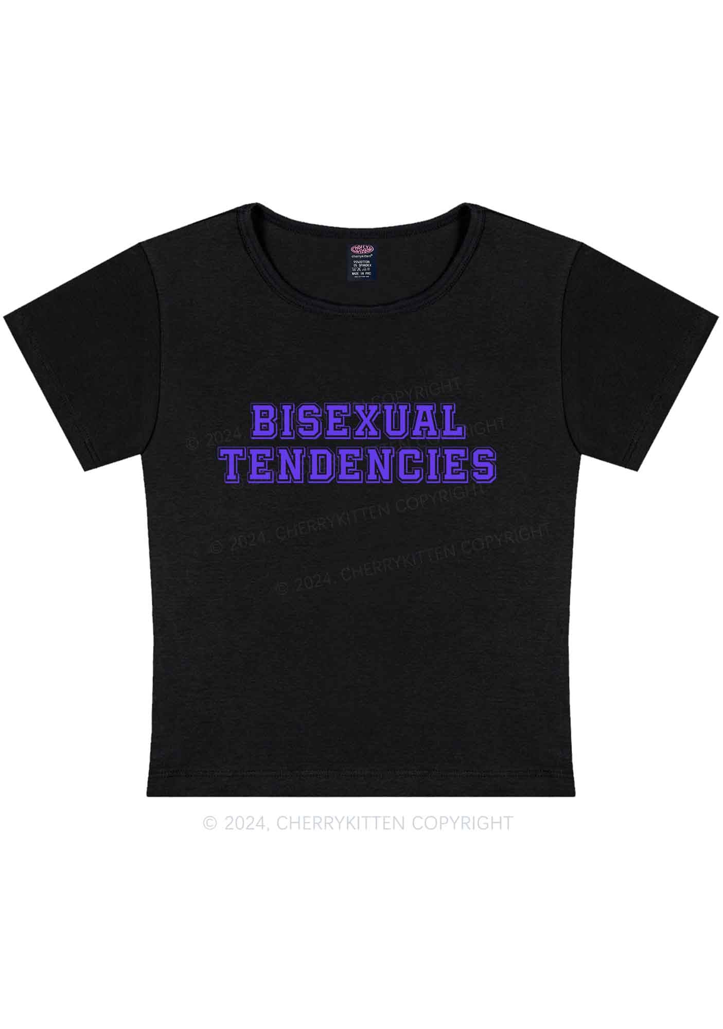 Curvy Bisexual Tendencies Y2K Baby Tee Cherrykitten