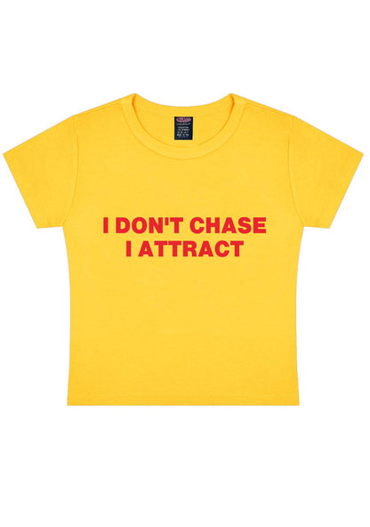 I Don't Chase Y2K Baby Tee Cherrykitten