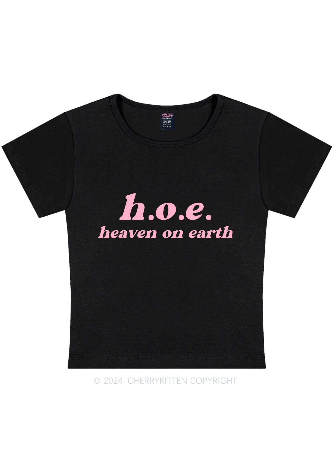 Heaven On Earth Y2K Baby Tee Cherrykitten