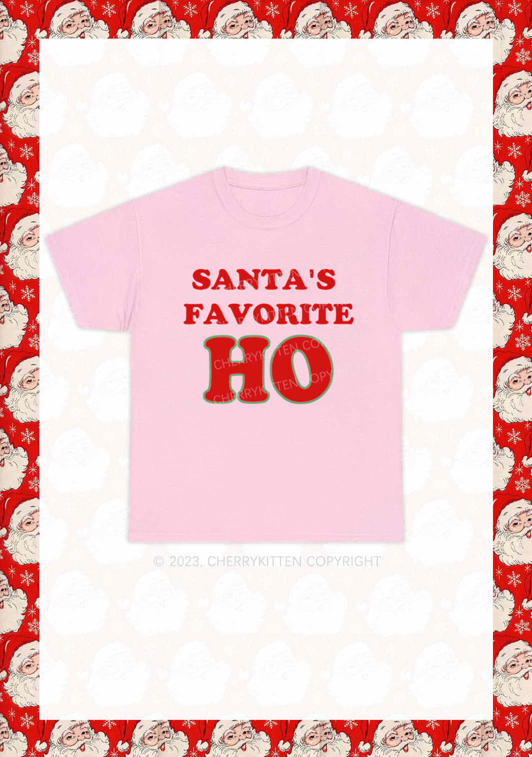 Santa's Favorite Christmas Y2K Chunky Shirt Cherrykitten