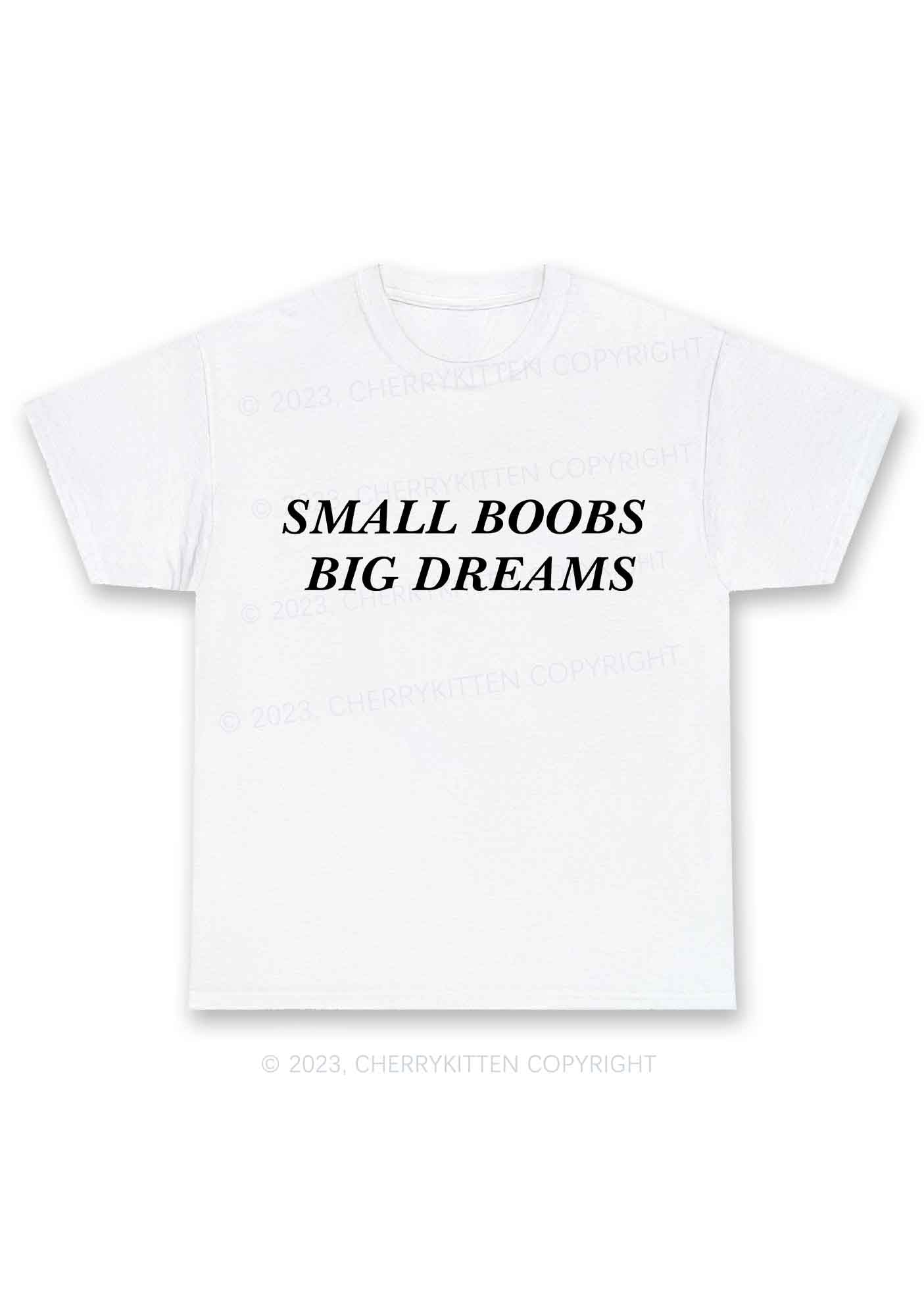 Small But Big Dreams Y2K Chunky Shirt Cherrykitten