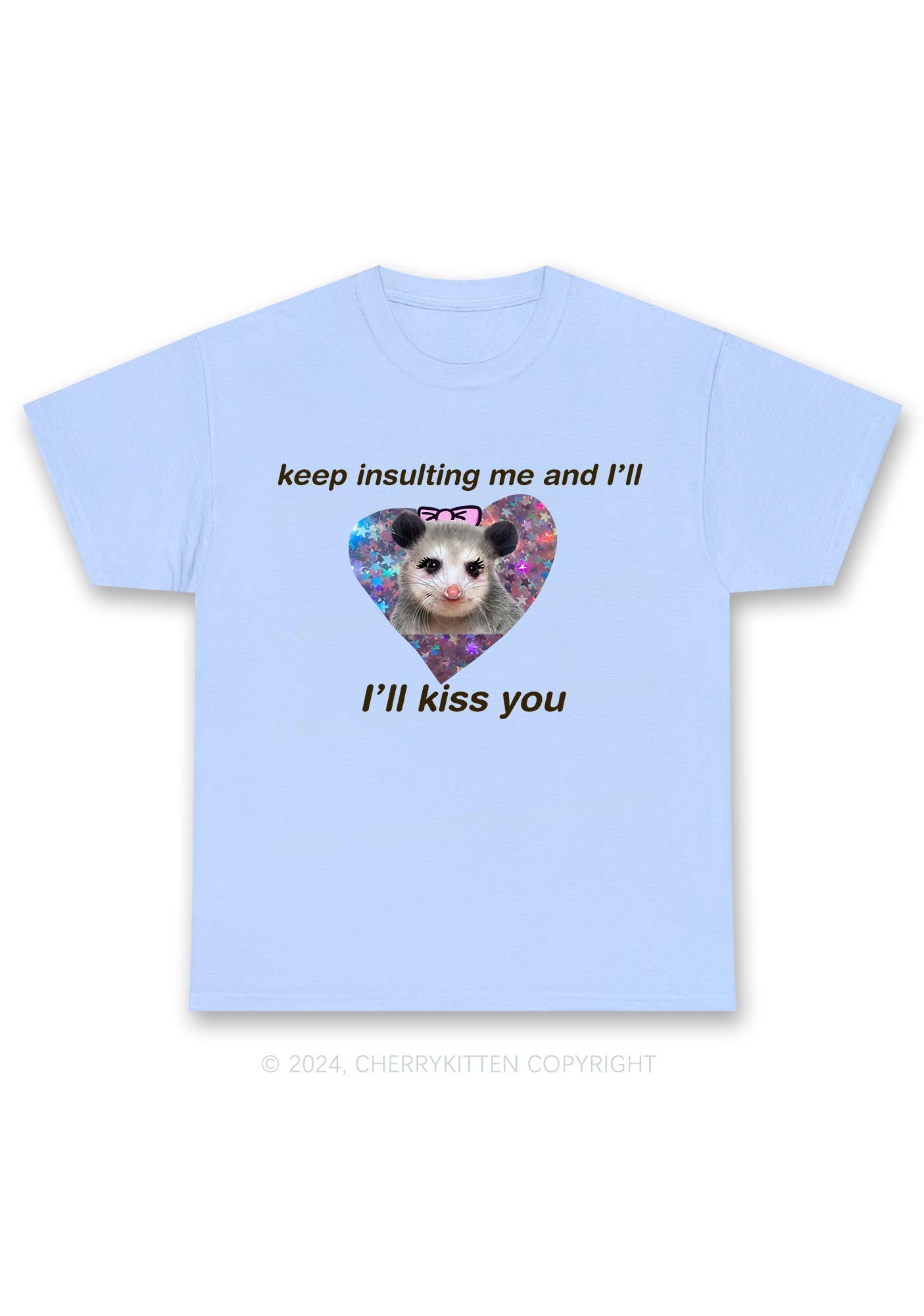 Keep Insulting Me And I'll Kiss You Y2K Chunky Shirt Cherrykitten