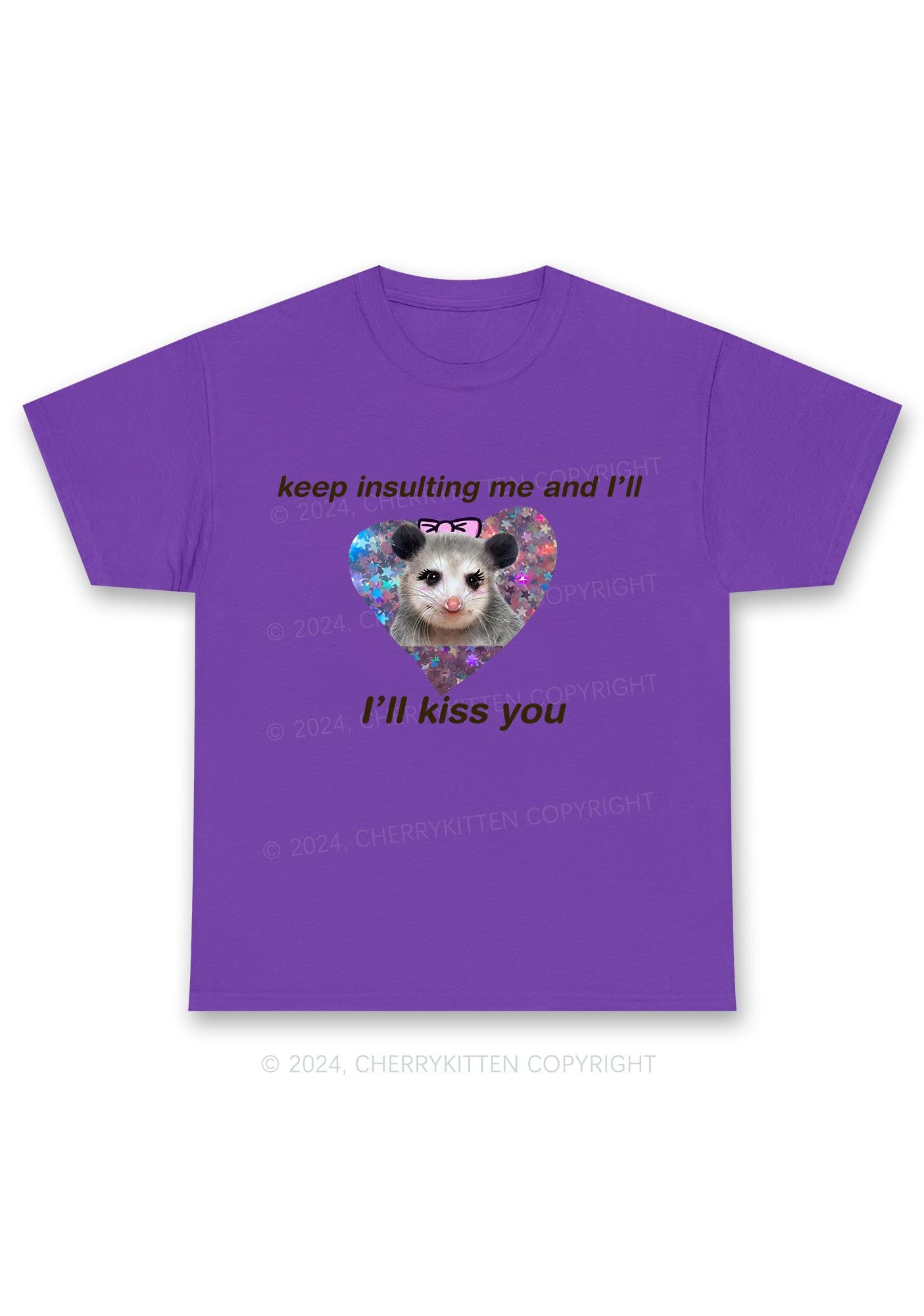 Keep Insulting Me And I'll Kiss You Y2K Chunky Shirt Cherrykitten