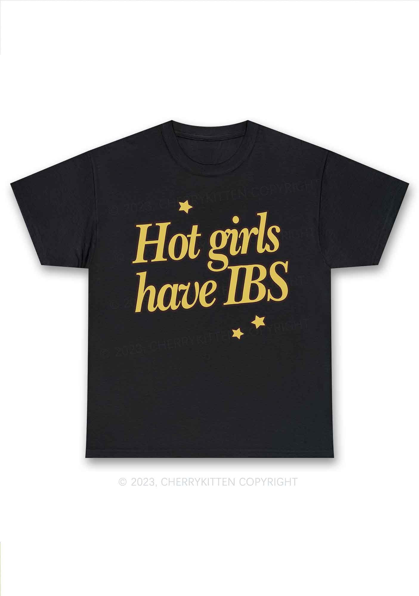 Hot Girls Have IBS Y2K Chunky Shirt Cherrykitten