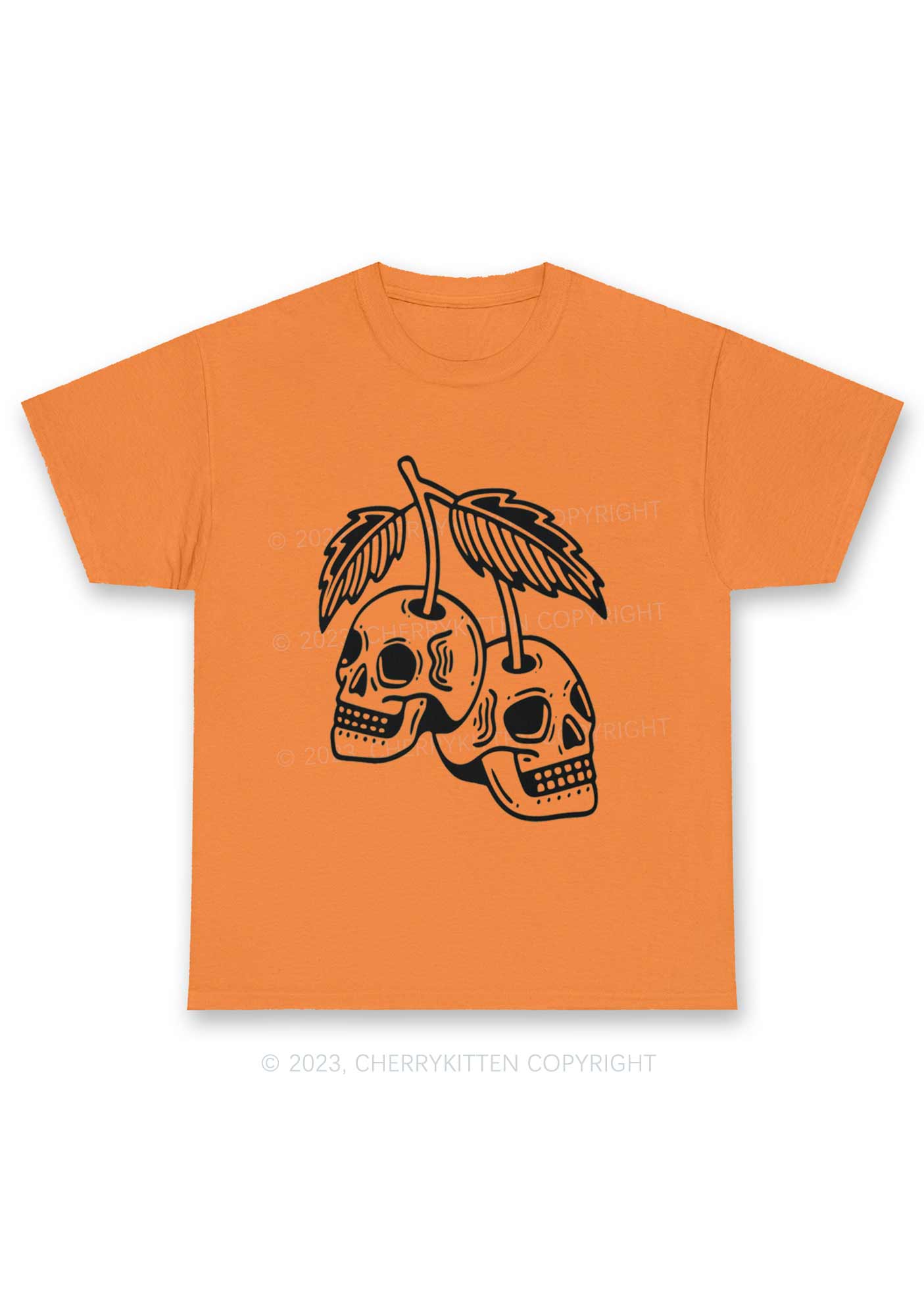 Cherry Skulls Halloween Chunky Shirt Cherrykitten