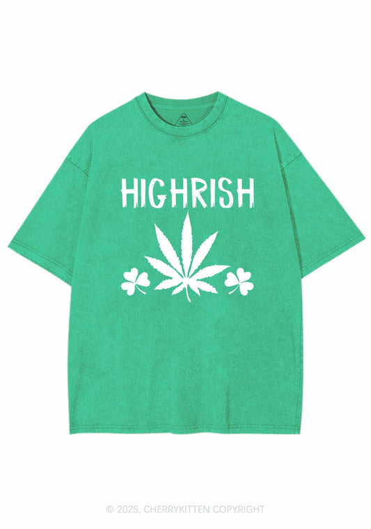 Highrish St Patricks Y2K Washed Tee Cherrykitten