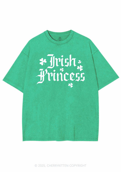 Irish Princess St Patricks Y2K Washed Tee Cherrykitten