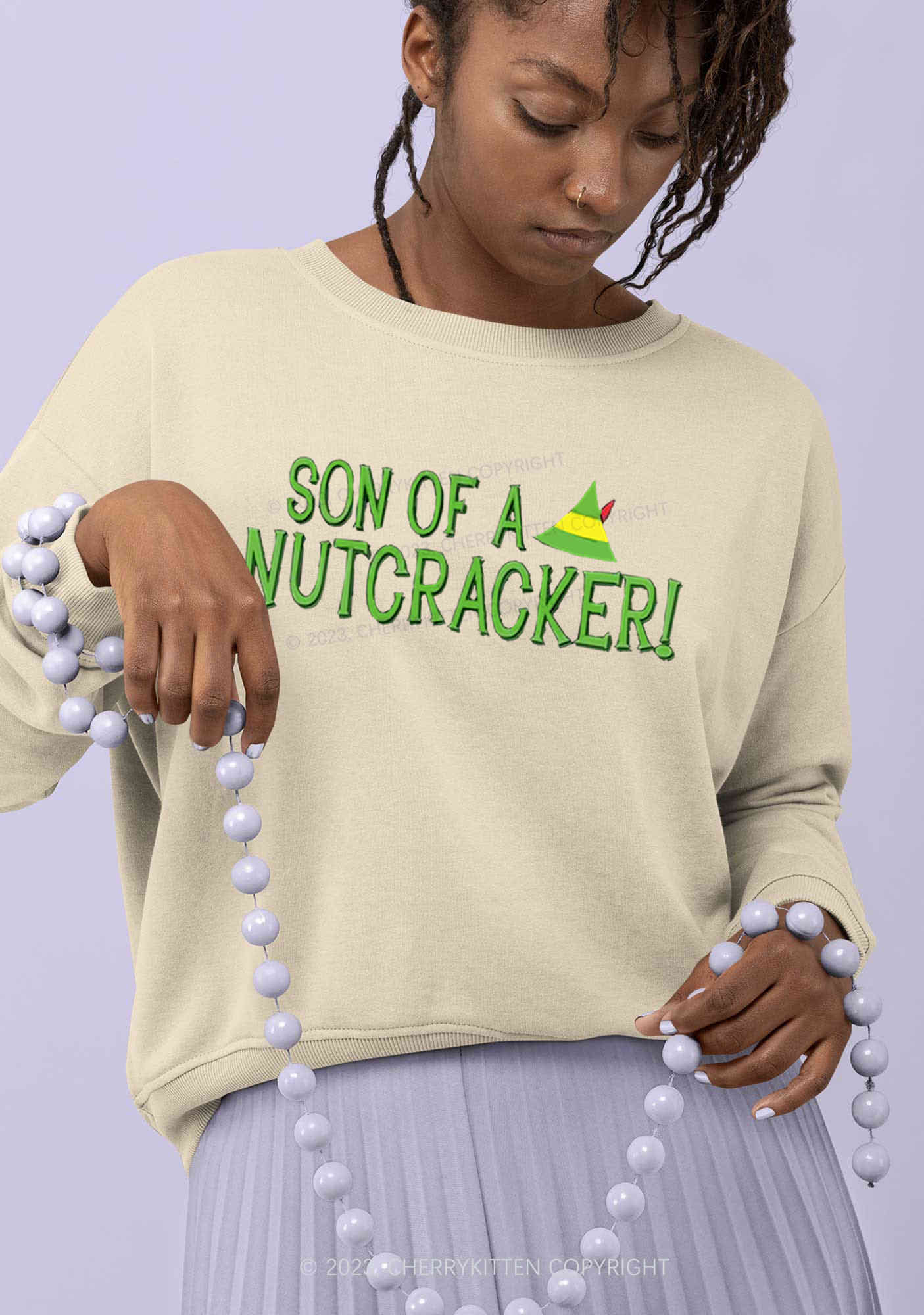 Son Of A Nutcracker Christmas Y2K Sweatshirt Cherrykitten