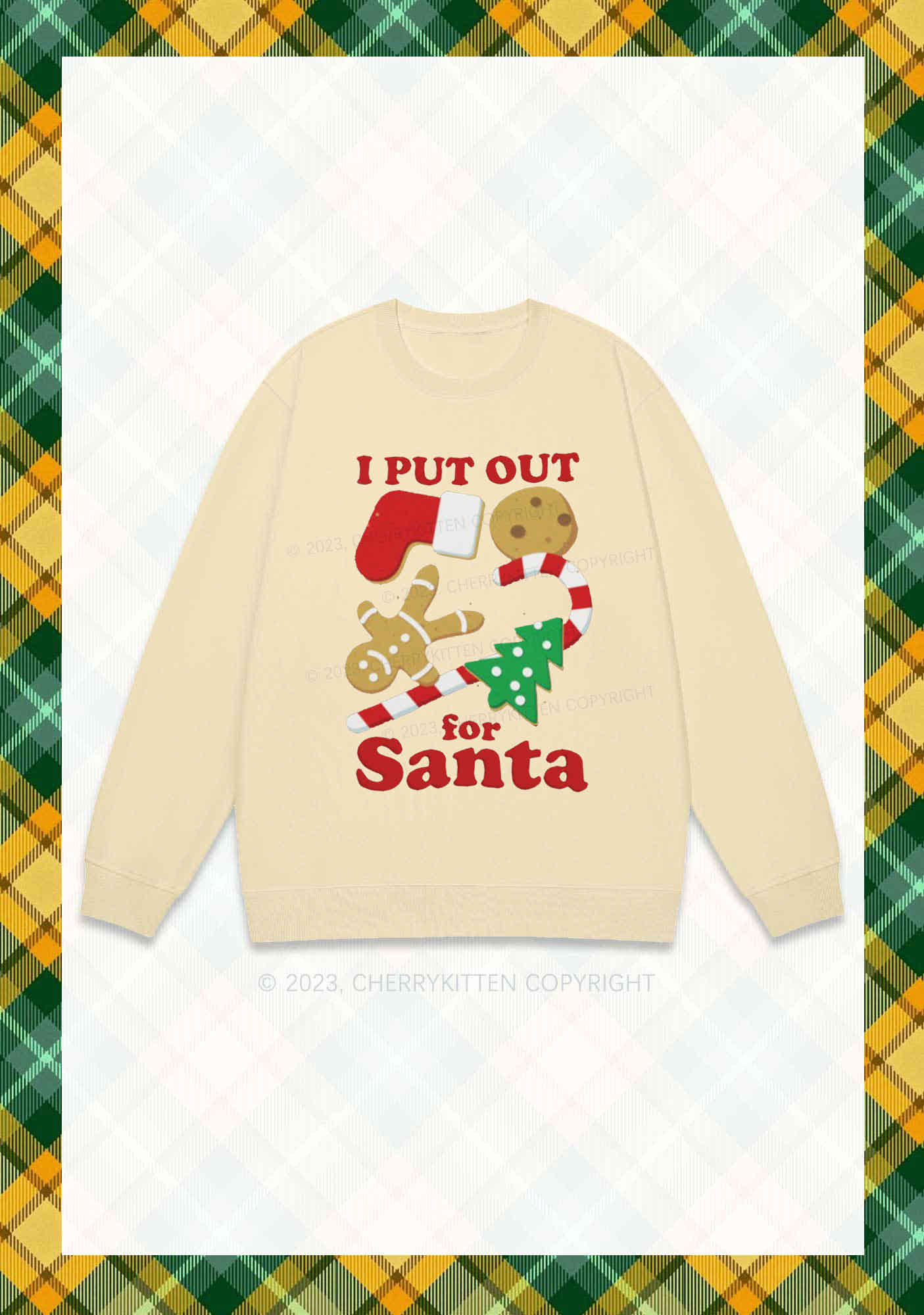 I Put Out For Santa Christmas Y2K Sweatshirt Cherrykitten