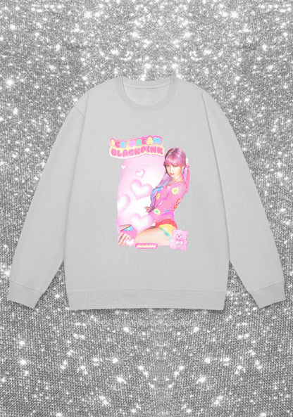 Pink Ice Cream Kpop Y2K Sweatshirt Cherrykitten