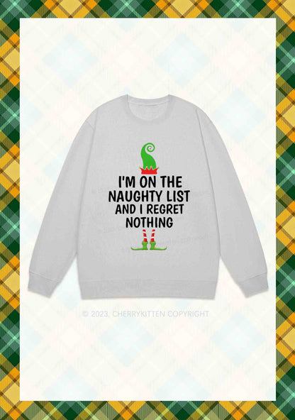 I'm On The Naughty List Christmas Y2K Sweatshirt Cherrykitten