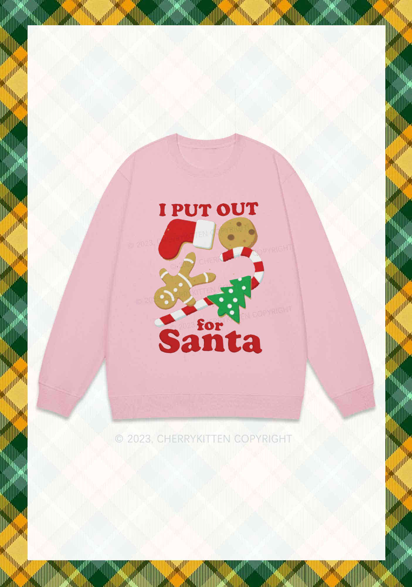 I Put Out For Santa Christmas Y2K Sweatshirt Cherrykitten