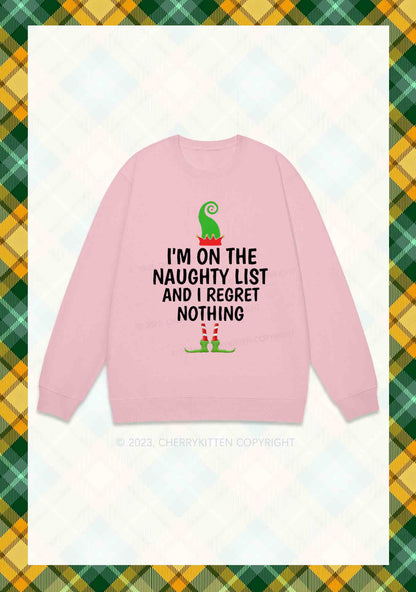 I'm On The Naughty List Christmas Y2K Sweatshirt Cherrykitten