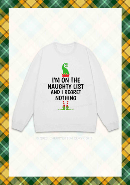 I'm On The Naughty List Christmas Y2K Sweatshirt Cherrykitten