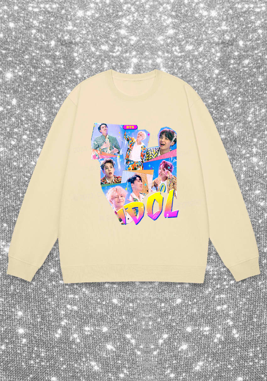 Bangtan Idol Kpop Y2K Sweatshirt Cherrykitten