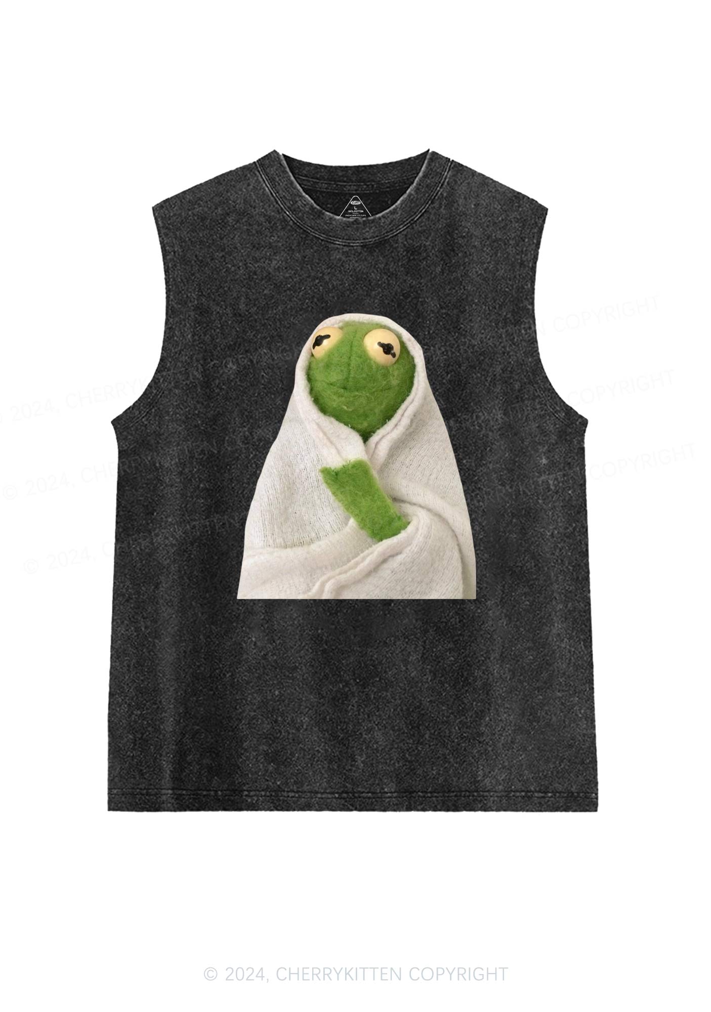 Lonely Frog Y2K Washed Tank Cherrykitten