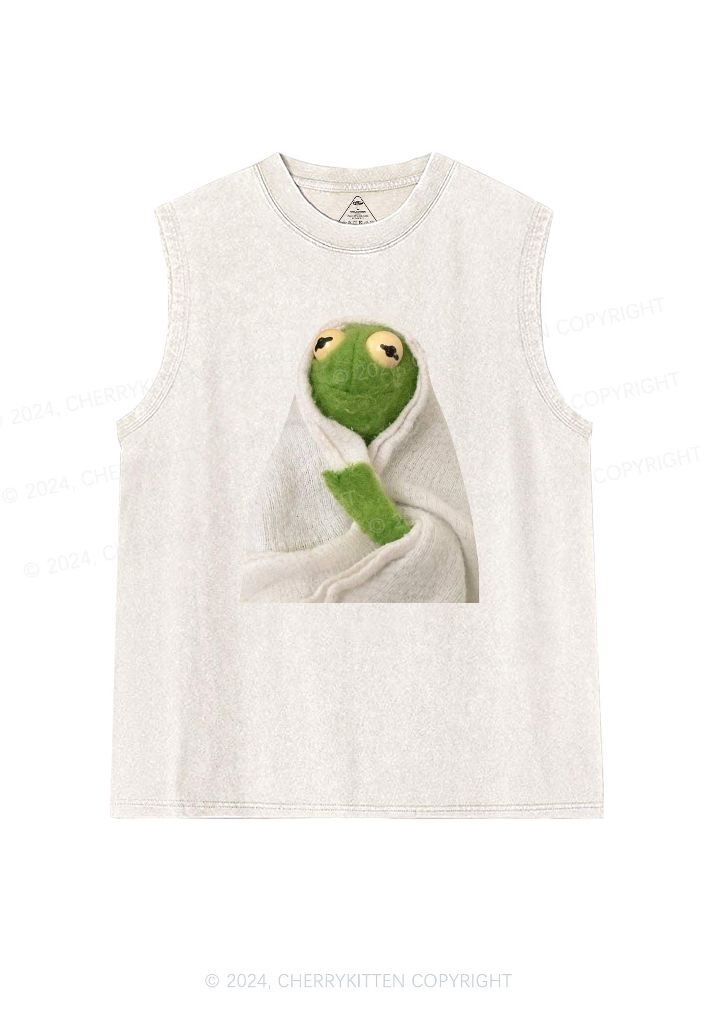 Lonely Frog Y2K Washed Tank Cherrykitten