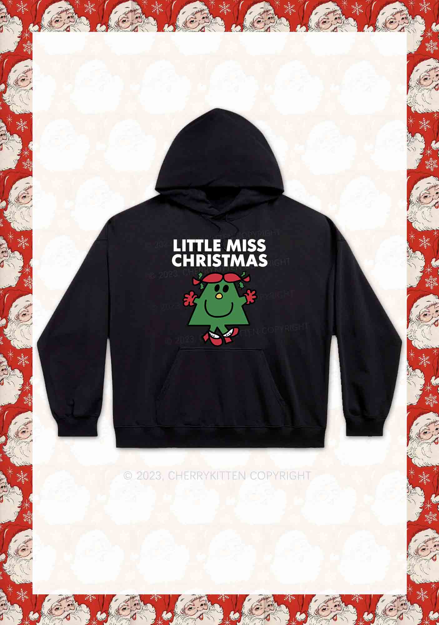 Little Miss Christmas Y2K Hoodie Cherrykitten