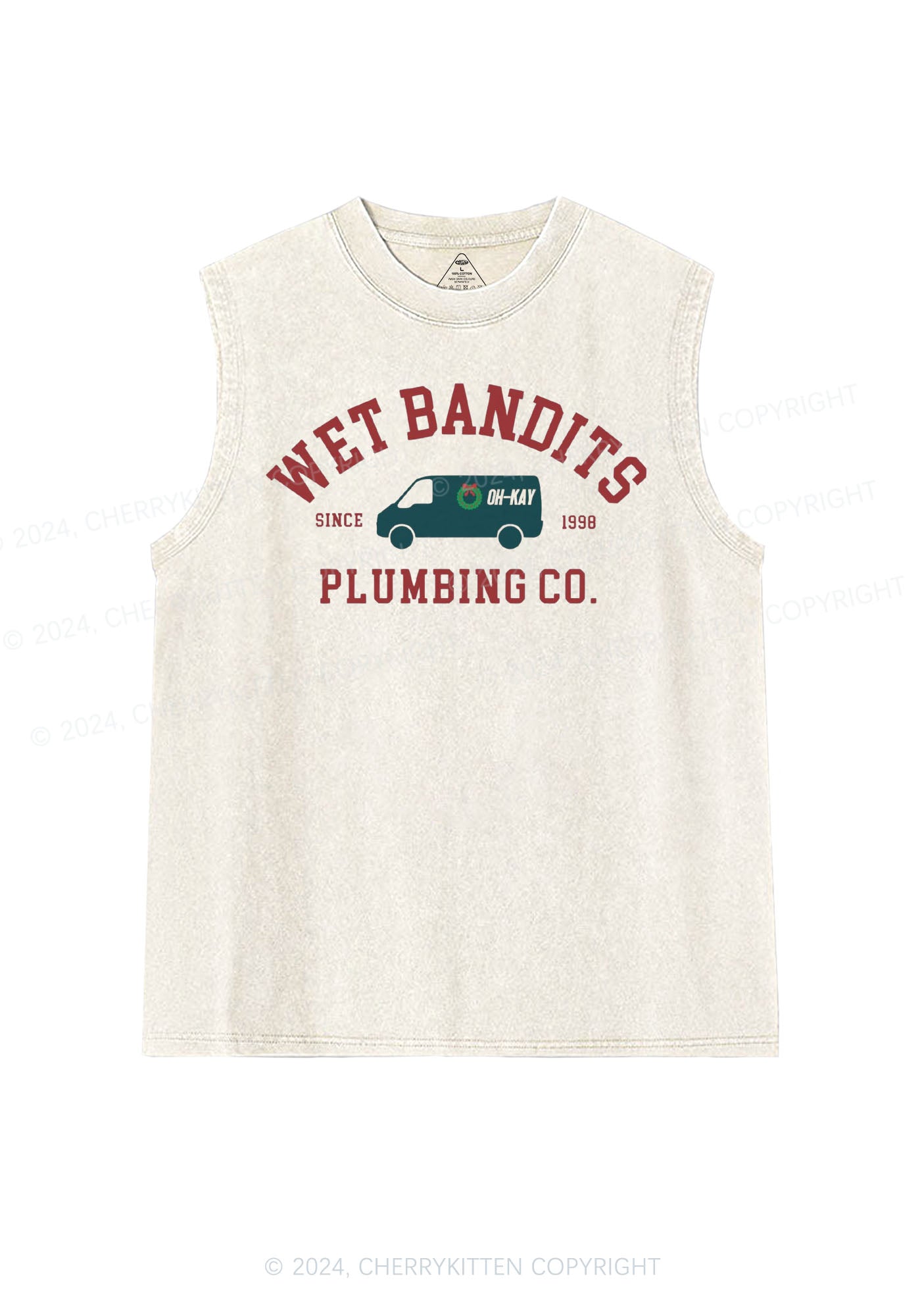 Christmas Wet Bandits Y2K Washed Tank Cherrykitten