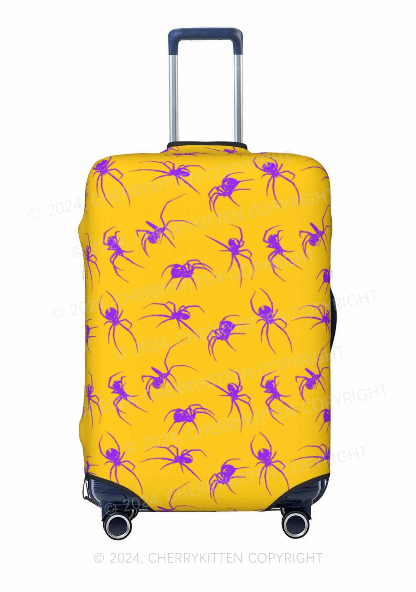 Yellow Spider Y2K Luggage Cover Cherrykitten