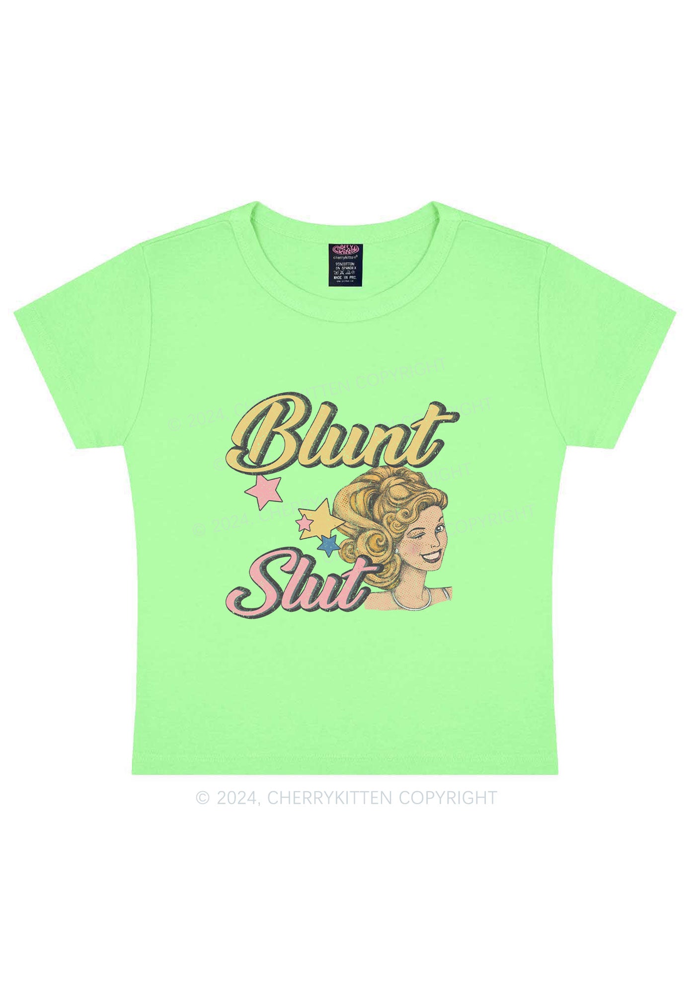 Blunt Slxt Y2K Baby Tee Cherrykitten