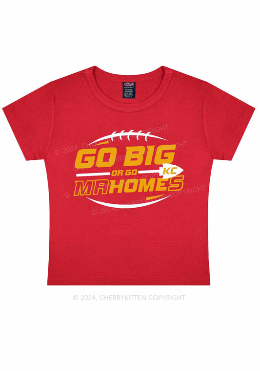 Go Big Y2K Super Bowl Baby Tee Cherrykitten