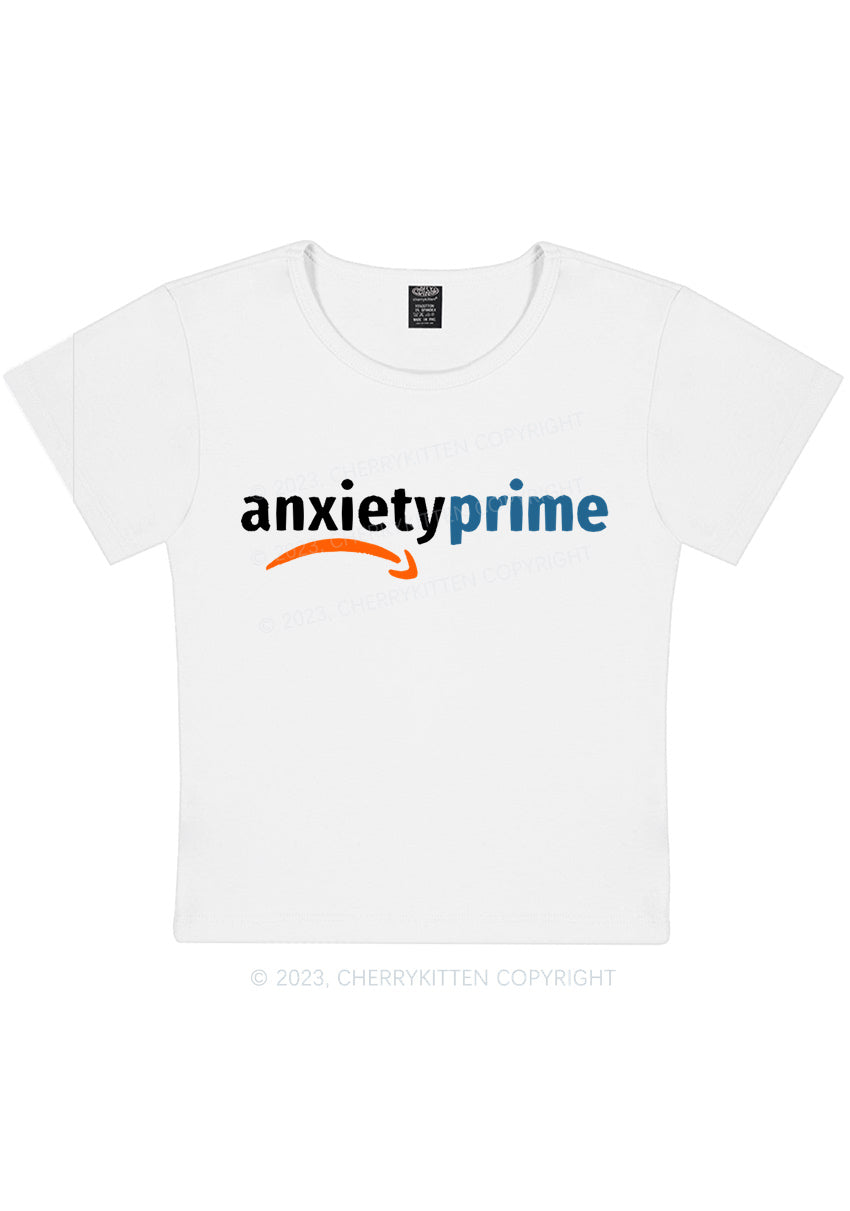 Curvy Anxiety Prime Members Y2K Baby Tee Cherrykitten