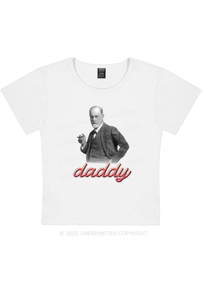 Curvy Psyhology Daddy Y2K Baby Tee Cherrykitten