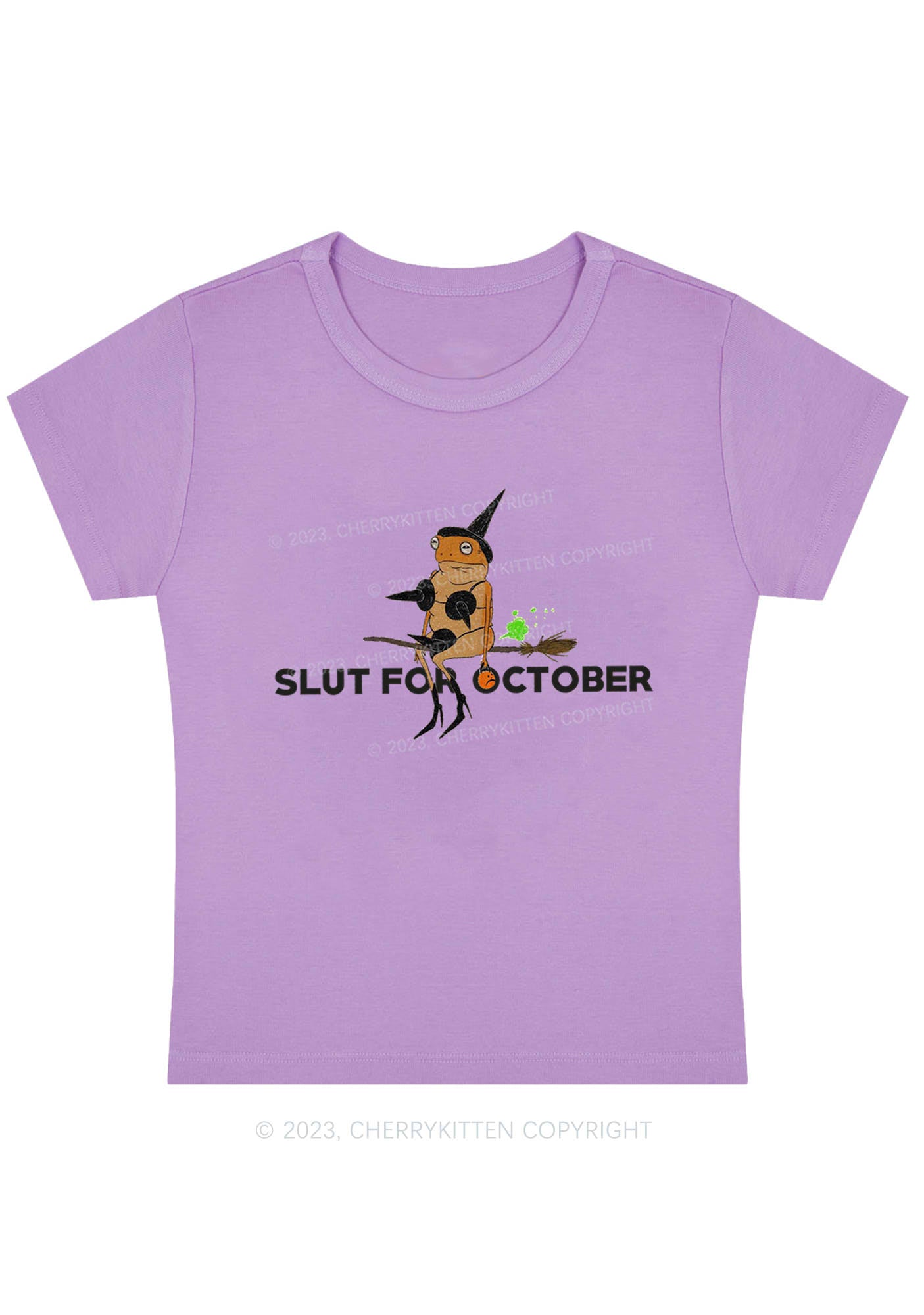 Slxt For October Halloween Y2K Baby Tee Cherrykitten