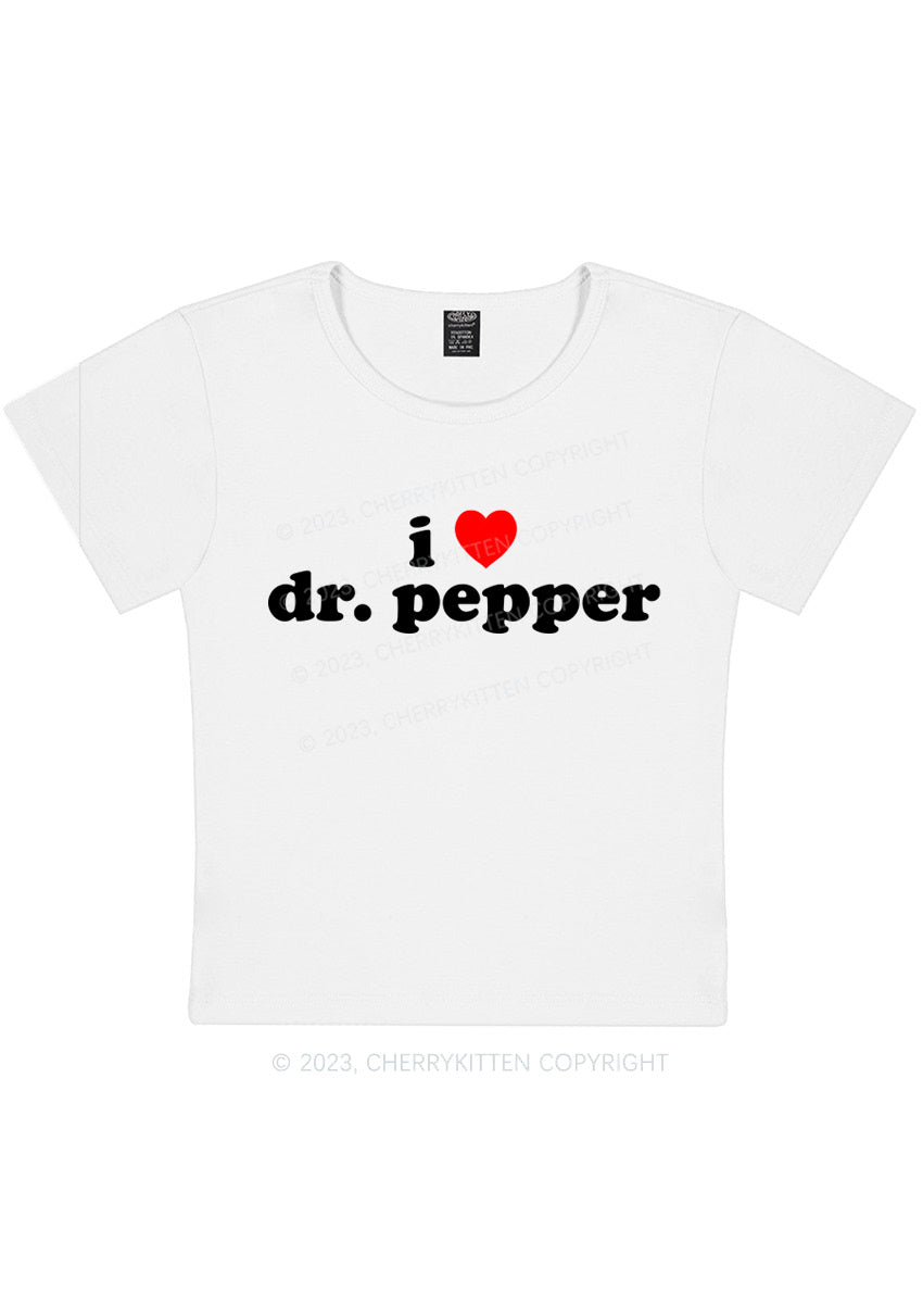 Curvy I Love Dr Pepper Y2K Baby Tee Cherrykitten