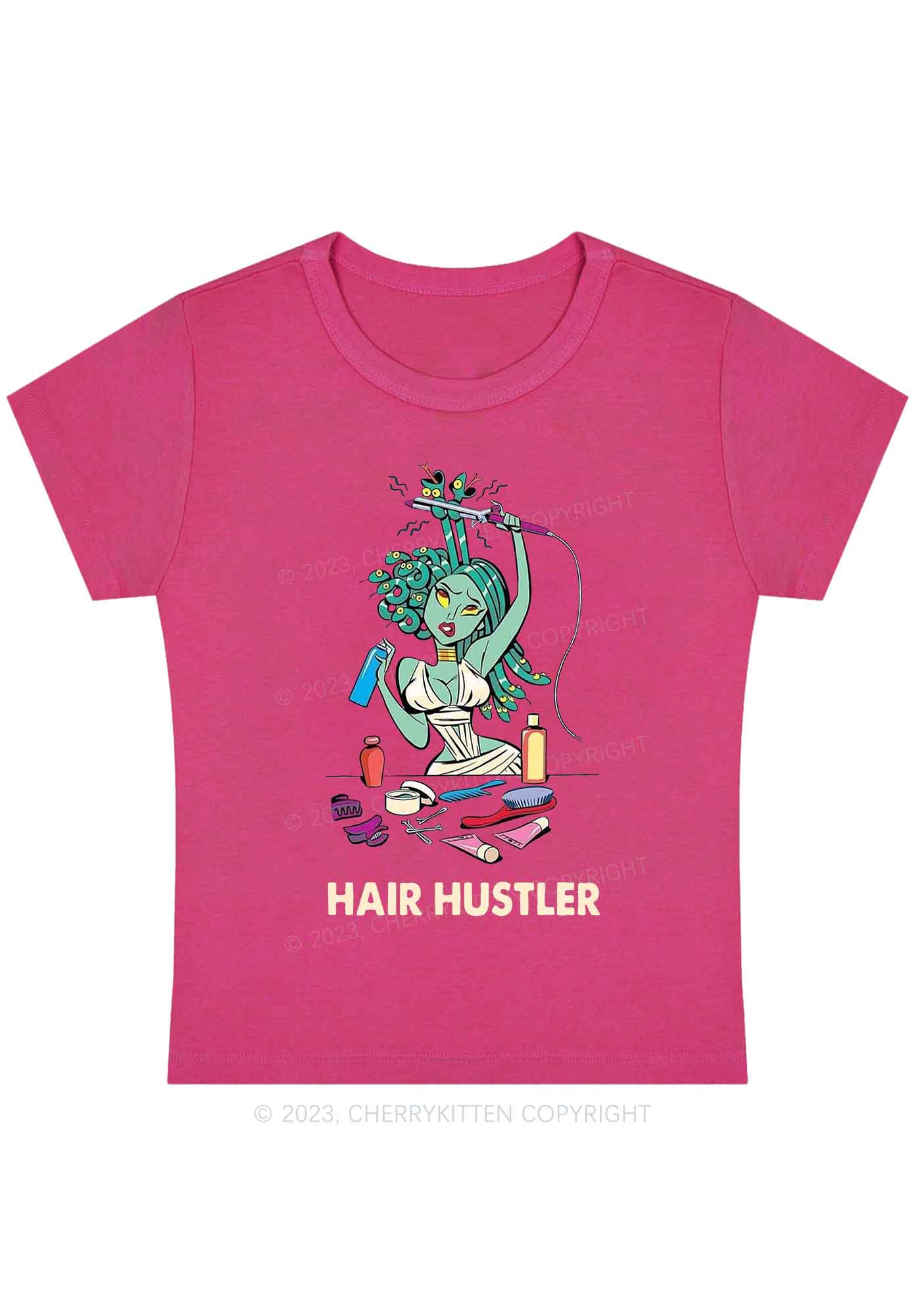 Snakes Hair Hustler Halloween Y2K Baby Tee Cherrykitten