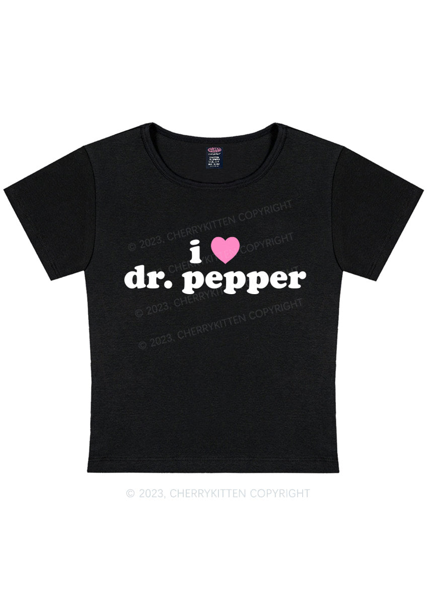 Curvy I Love Dr Pepper Y2K Baby Tee Cherrykitten