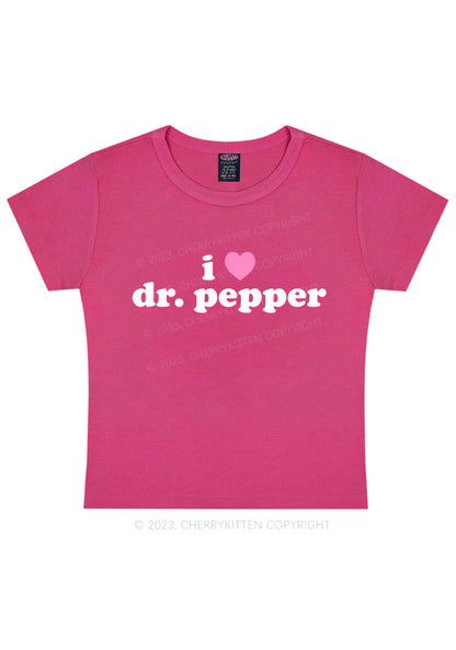 Curvy I Love Dr Pepper Y2K Baby Tee Cherrykitten