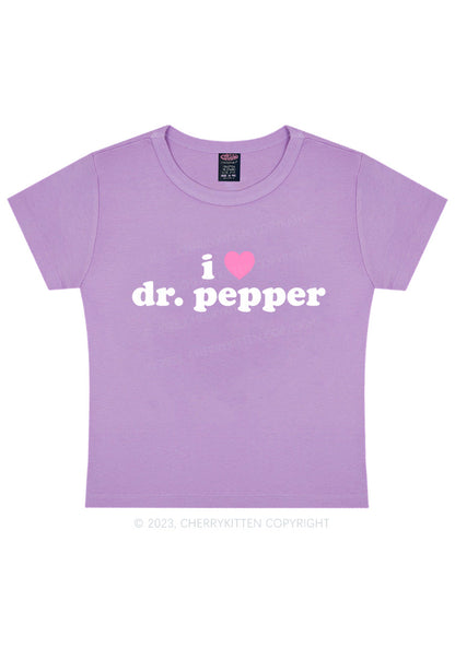 Curvy I Love Dr Pepper Y2K Baby Tee Cherrykitten