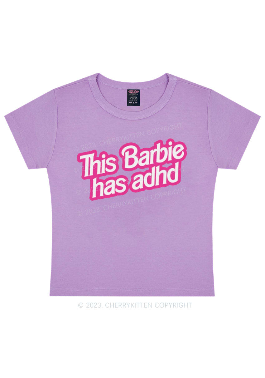 Curvy ADHD Sticker Y2K Baby Tee Cherrykitten