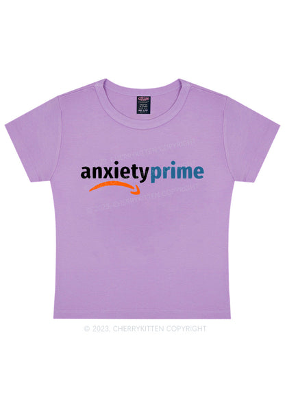 Curvy Anxiety Prime Members Y2K Baby Tee Cherrykitten