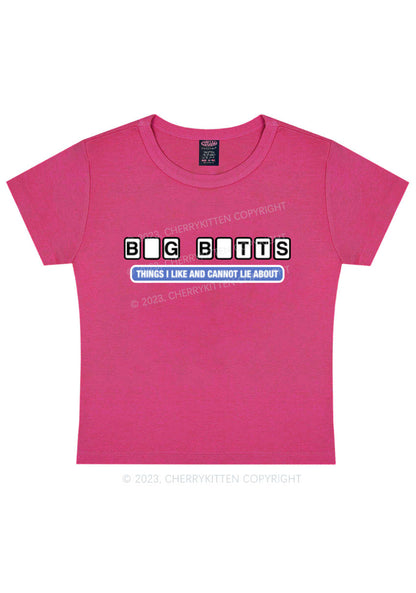 Curvy I Cannot Lie About Y2K Baby Tee Cherrykitten