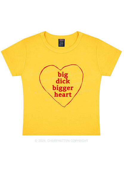 Big Dxxk Bigger Heart Y2K Baby Tee Cherrykitten