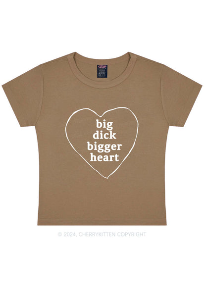 Big Dxxk Bigger Heart Y2K Baby Tee Cherrykitten