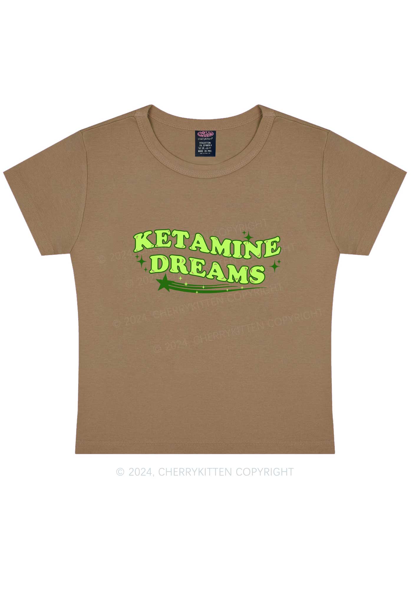 K Dreams Star Y2K Baby Tee Cherrykitten