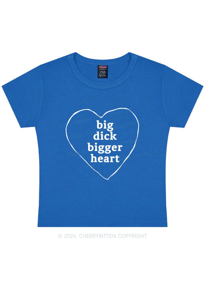 Big Dxxk Bigger Heart Y2K Baby Tee Cherrykitten