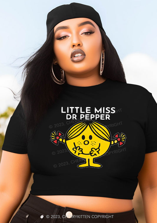 Curvy Little Miss Dr Pepper Y2K Baby Tee Cherrykitten